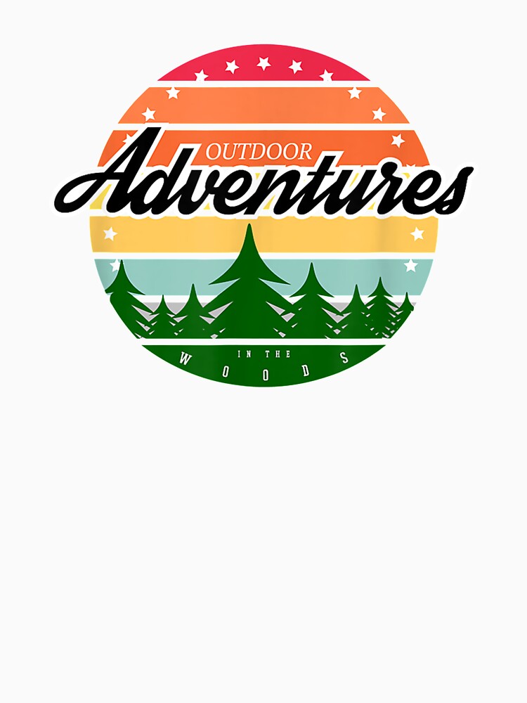 Outdoor Adventures In The Woods Retro by aguilaro