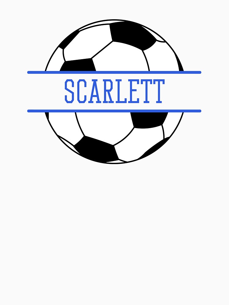 Scarlett Personalized Soccer Ball by AtriumHouse Unisex , , , Long Sleeve Tee