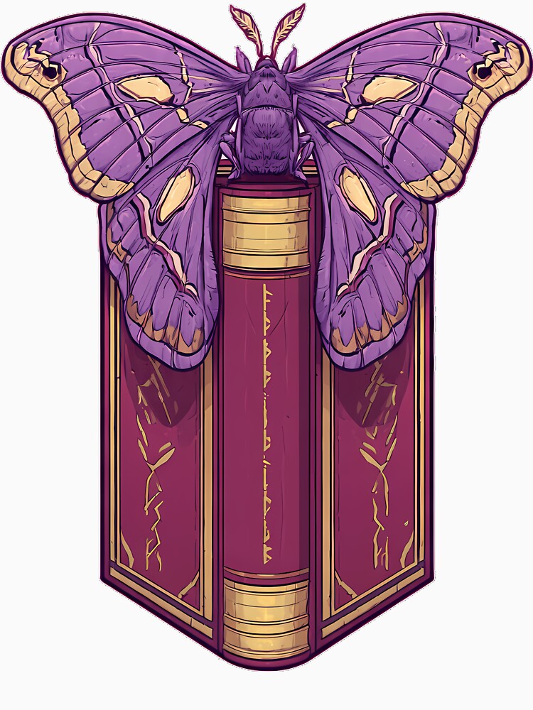 Luna Moth Spellbook Spine by IllumeInk