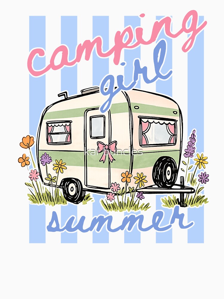 Camping Girl Summer by kar buncles