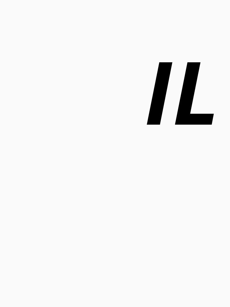 "IronLogic Essential – Black logo on white T-shirt by IronLogic