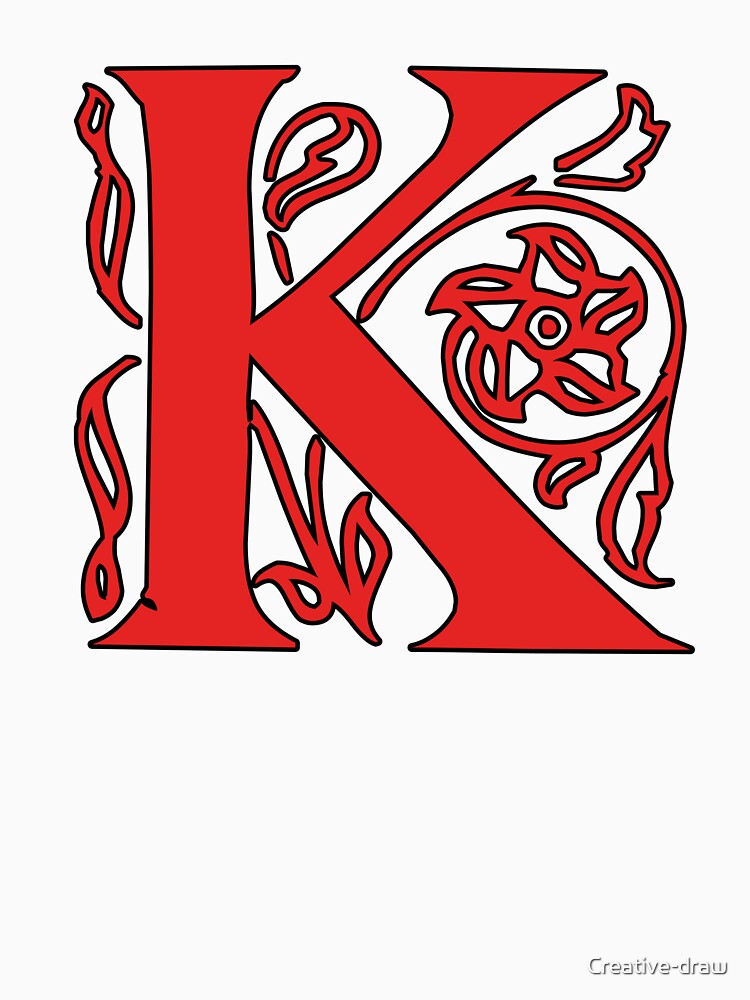 Initial monogram K by Creative-draw