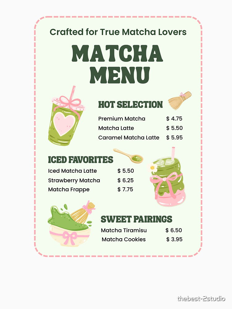 Funny Matcha Menu by thebest-2studio