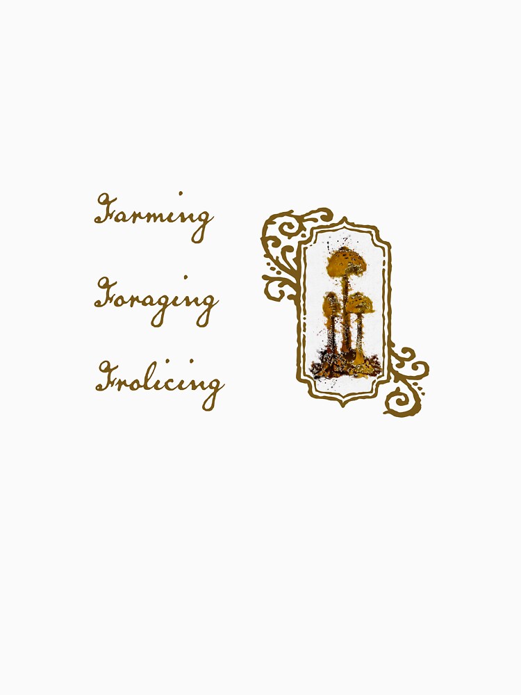Cottagecore Farming, Foraging Frolicing Mushroom by FireflyStudi0s