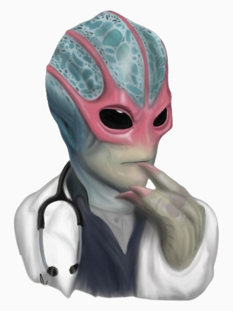 Resident Alien Doctor Oversized by Mannerpro Unisex , , , Long Sleeve Tee
