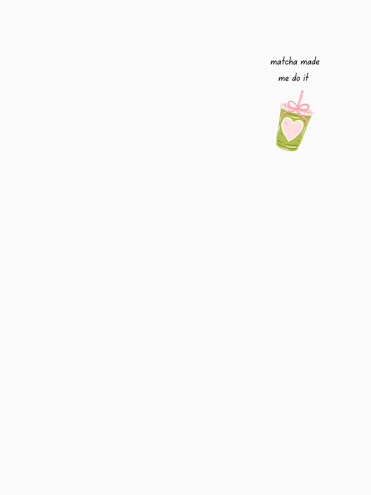 Cute Matcha Cup with Pink Heart | Kawaii Iced Matcha Illustration by My Gluten Free Life UK