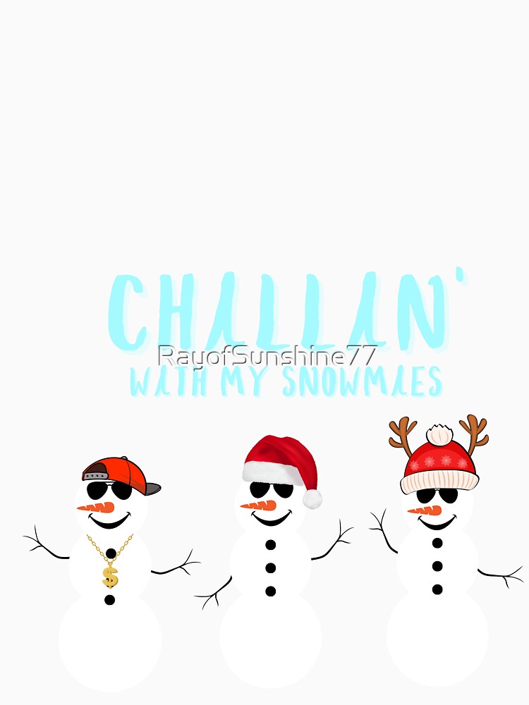 Chillin with my Snowmies by RayofSunshine77 Unisex , , , Long Sleeve Tee