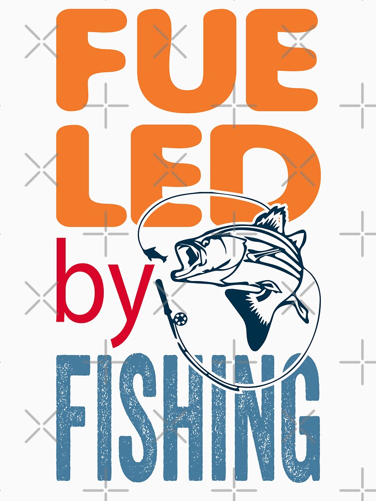 Fueled By Fishing Funny Fishing Lovers by AmethystMurad