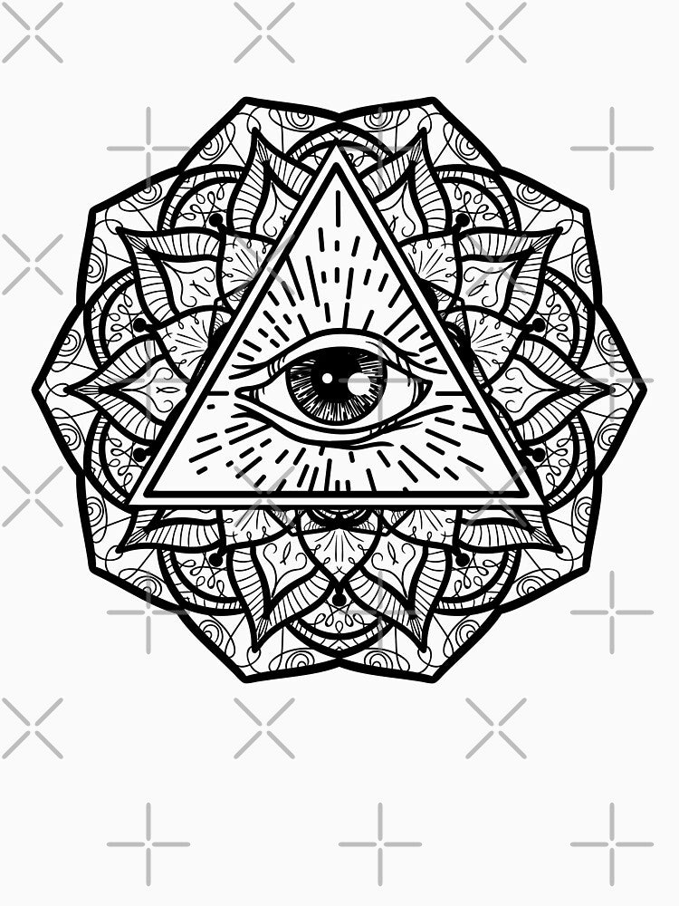 Geometric Mandala Eye Symmetry All Seeing Eye Triangle by AlwaysGrowing