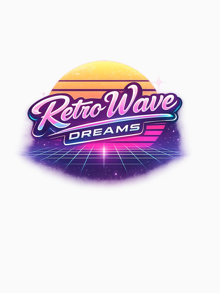 Retro Wave Dreams – 80s Synthwave Vaporwave Neon Sunset T-Shirt Design by RelateAndTee