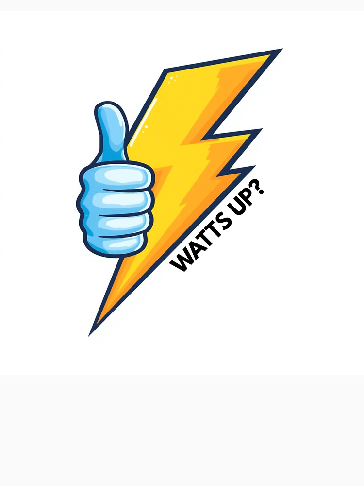 Watts Up Electrician Dad Joke by TCG1999Studios