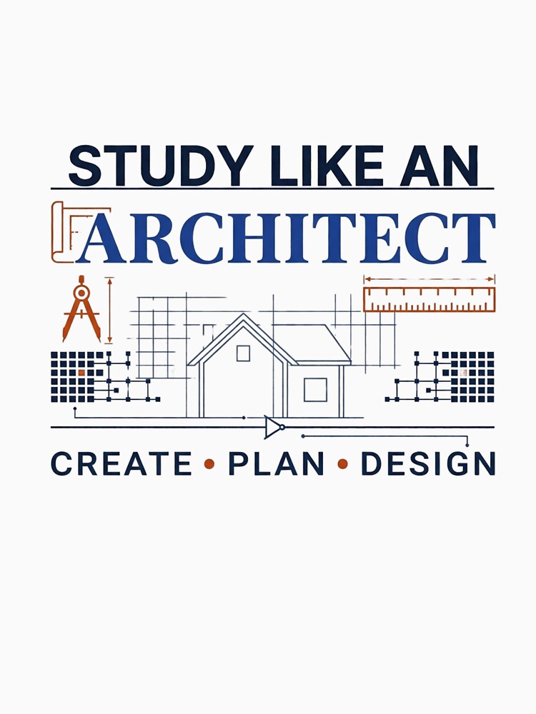 Study Like an Architect | Architecture Student Shirt | Future Architect Gift by Amr Darwish Graphic designer