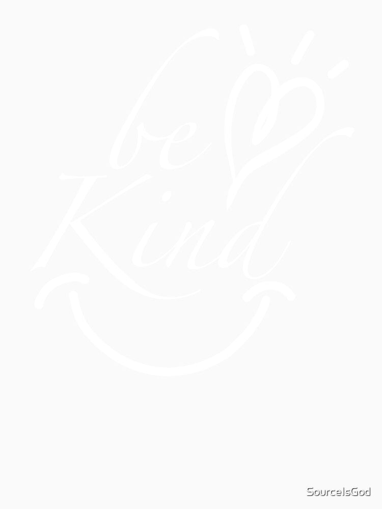 Be kind Summer Letter Print Inspirational Graphic by SourceIsGod