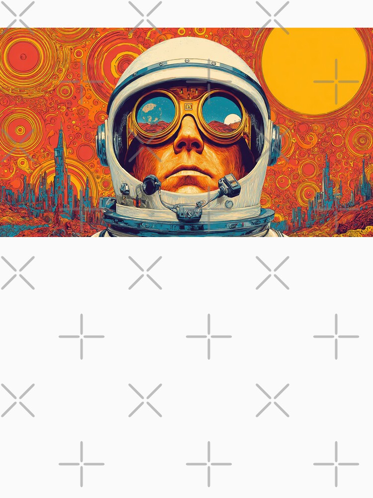 Space explorer in a colorful setting by anytka