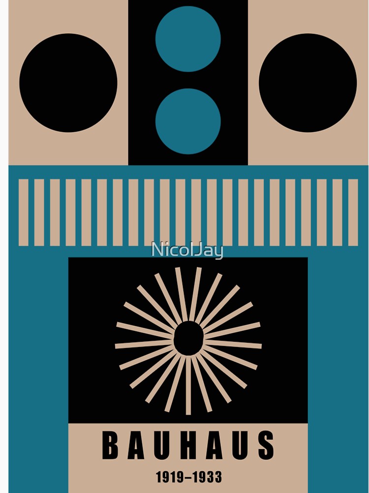 Modern Geometric bauhaus Poster by NicolJay