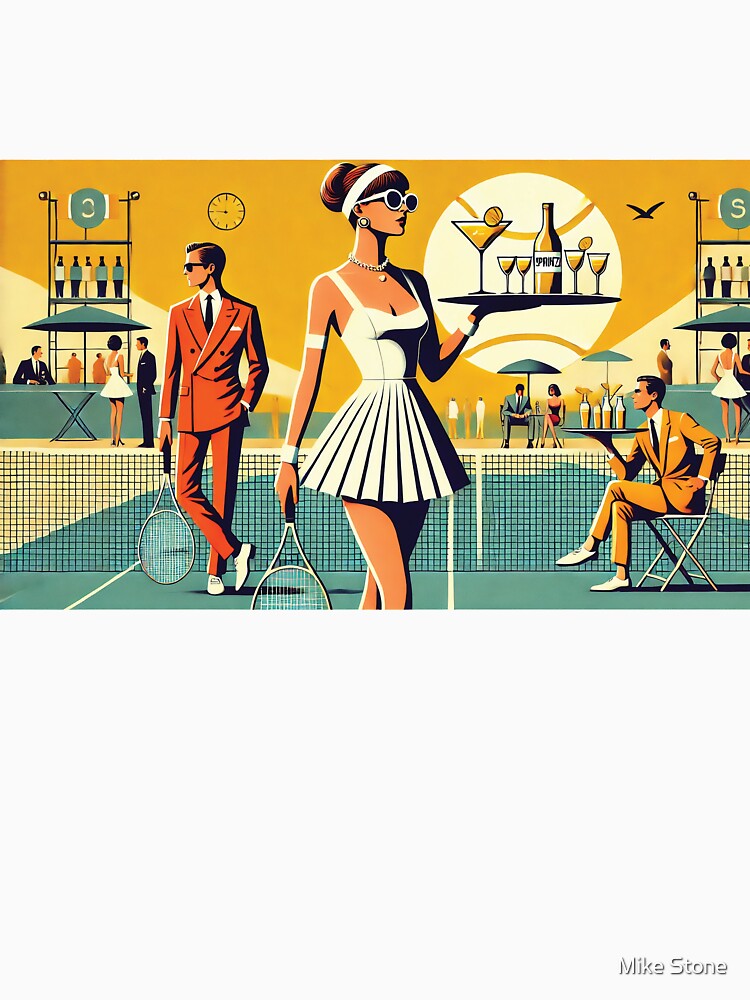 Serve Up Style: Retro Glamour Meets Tennis Court Chic! by Random Designs