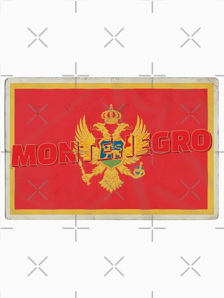 Montenegro Vintage style retro souvenir by DeveloperProp0