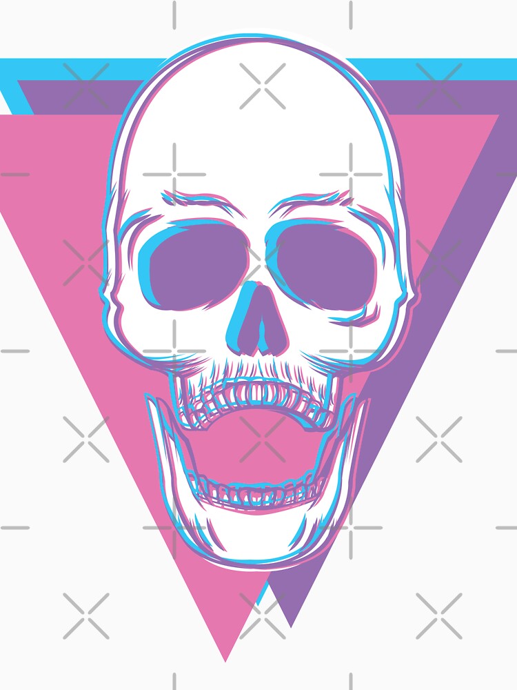 Vaporwave skull by BampiQ
