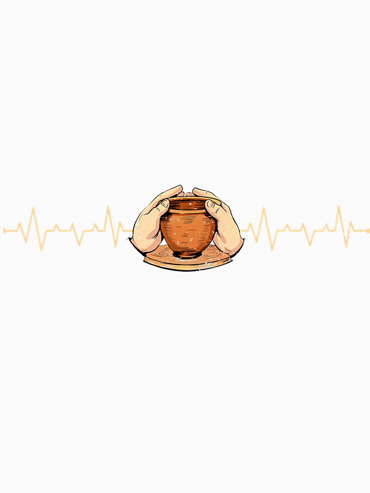 Heartbeat Ceramic - Ekg Pulse Clay Pottery Ceramic Artist by TashiaJerrie