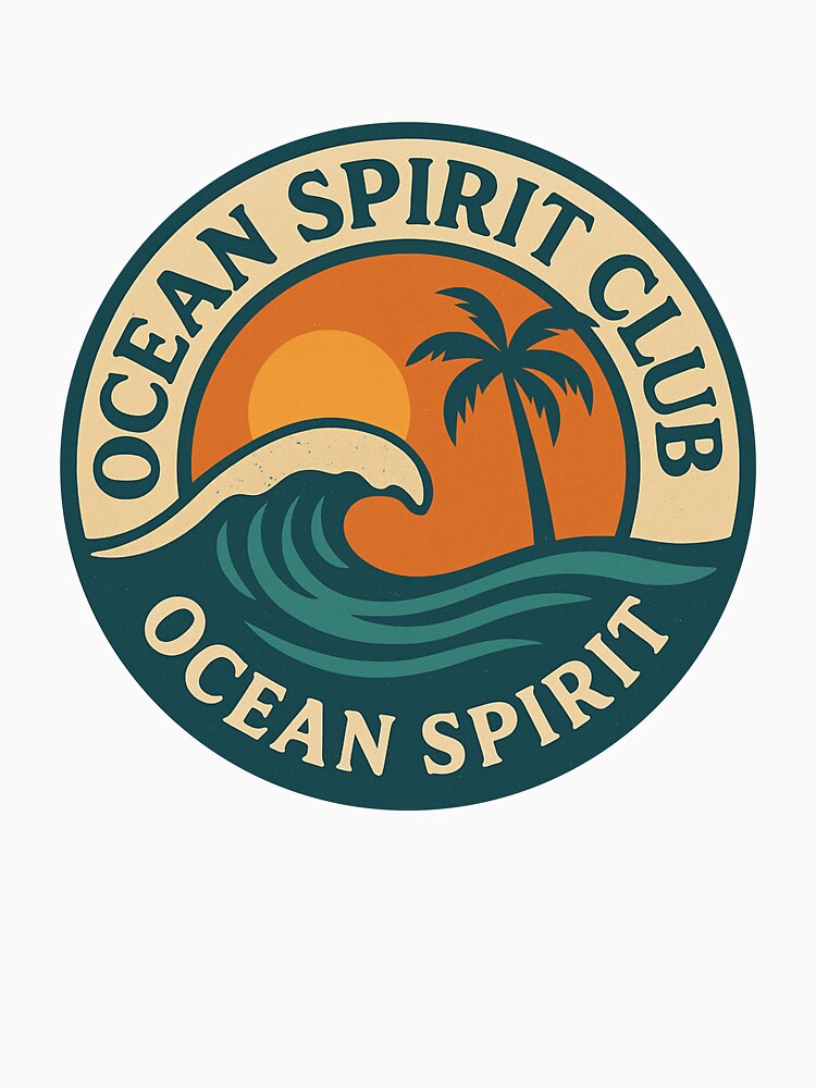 Ocean Spirit Club: Vintage Beach Badge by ju-jugno