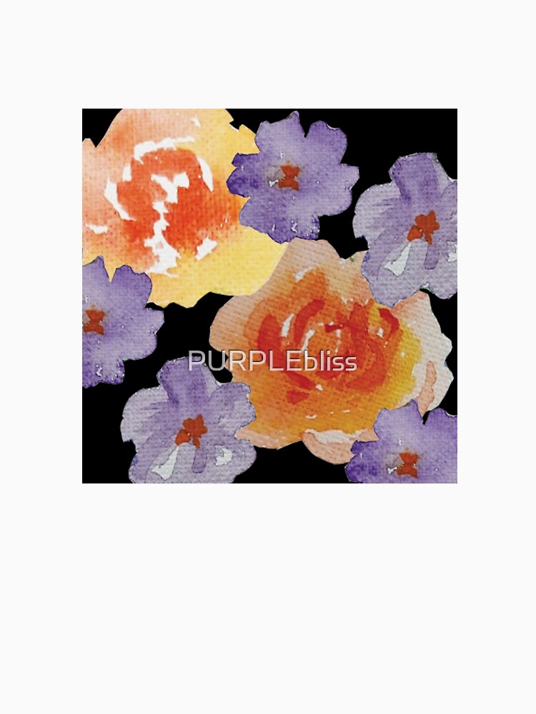 Oversized watercoloured florals by PURPLEbliss
