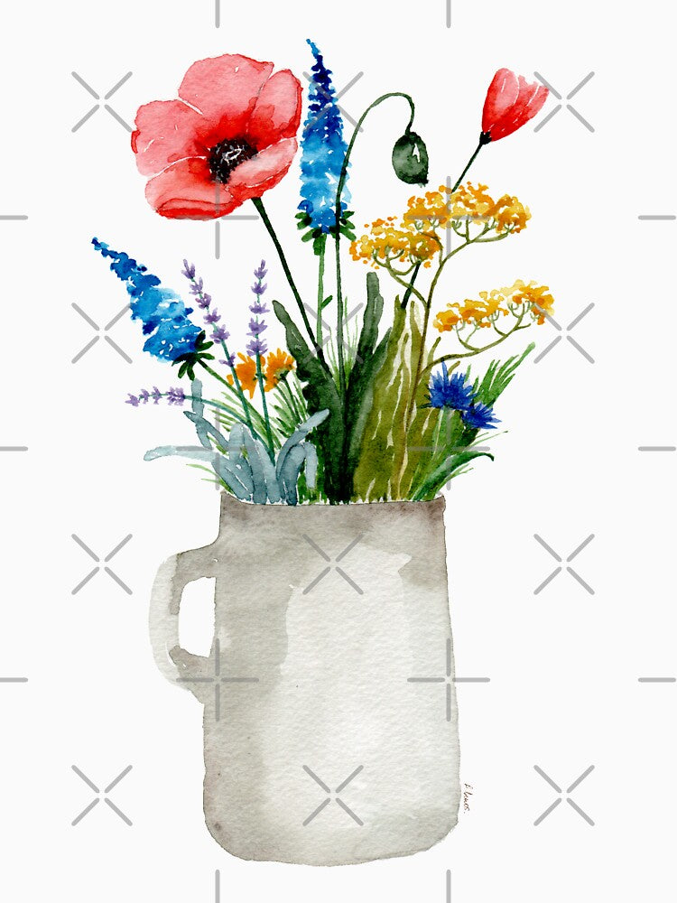 Pot of wildflowers by PetitMartin