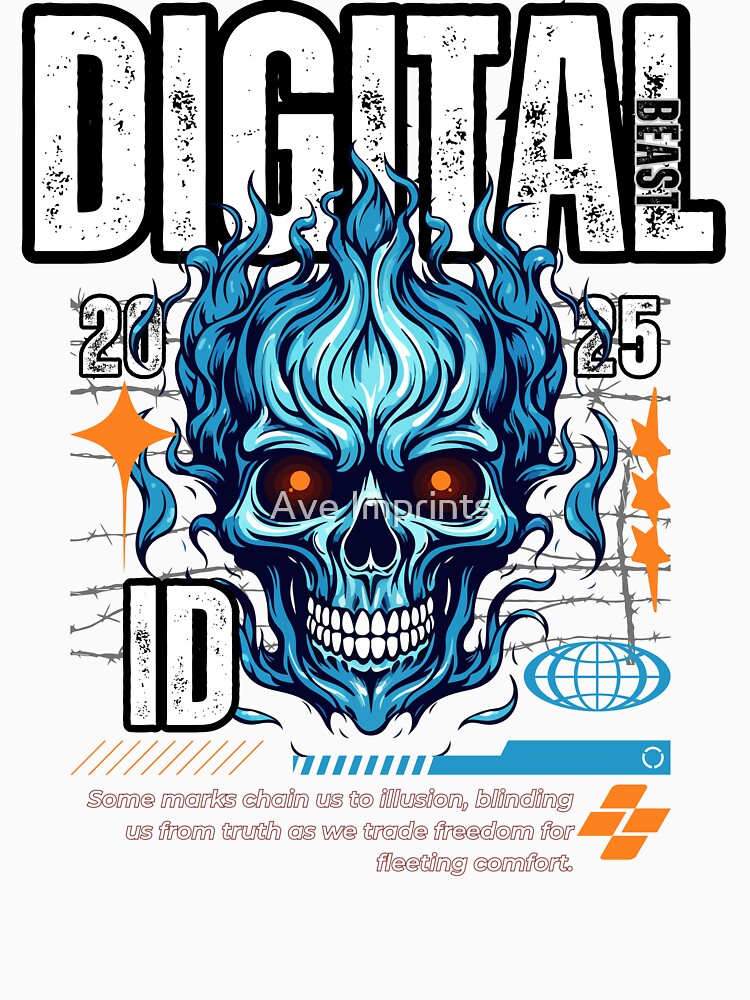 Digital Beast Cyberpunk Skull Graphic by Ave Imprints