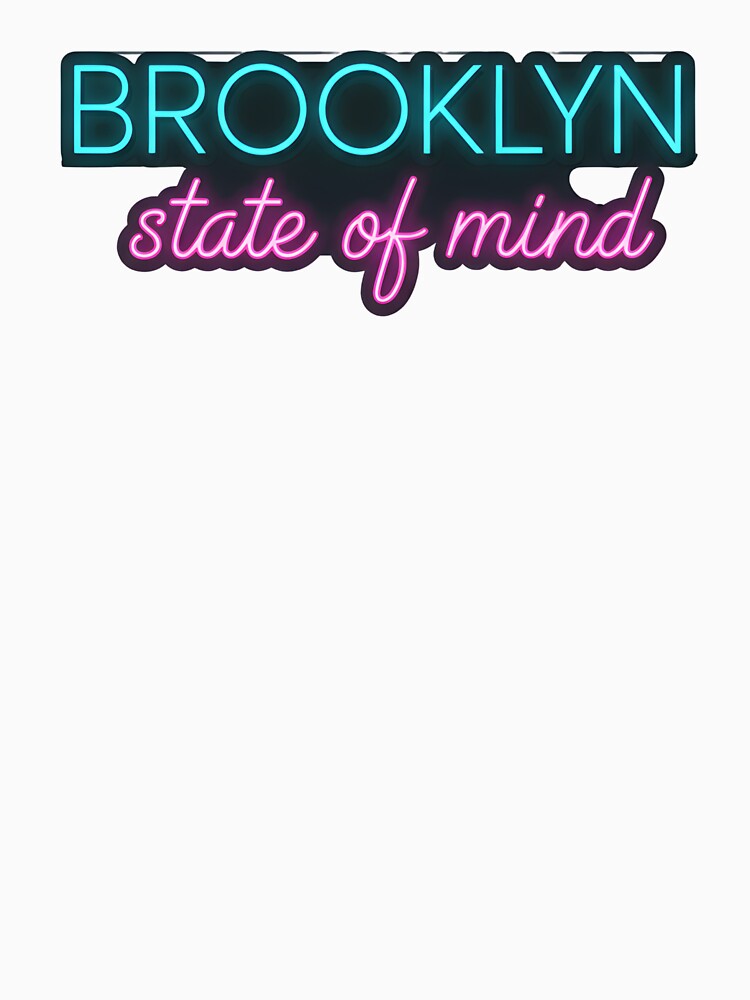 Brooklyn Neon State of Mind Retro Neon Sign T-Shirt by KoKo Tees