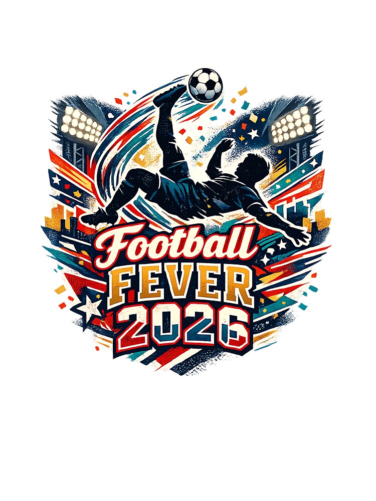 Retro Football Fever 2026 | Vintage Soccer Fan Streetwear by amol9999 Unisex , , , Long Sleeve Tee