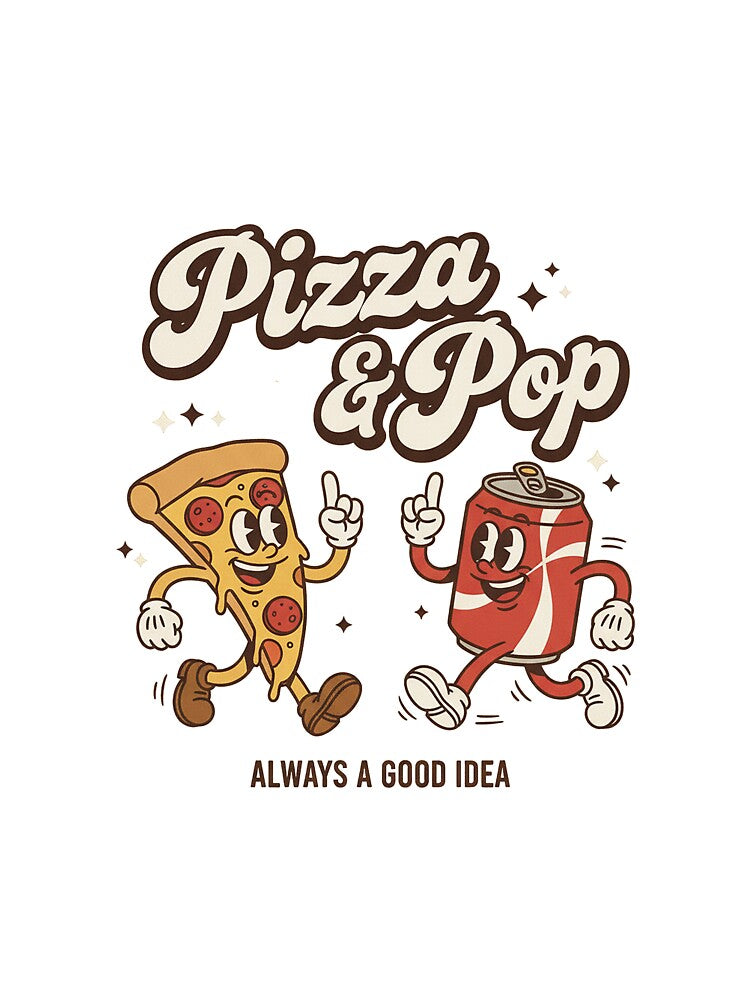 Copy of Pizza & Pop Retro Mascot Always A Good Idea by HoopeStylee