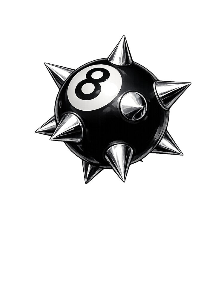 Y2K Spiked 8 Ball by FileFlowStudio