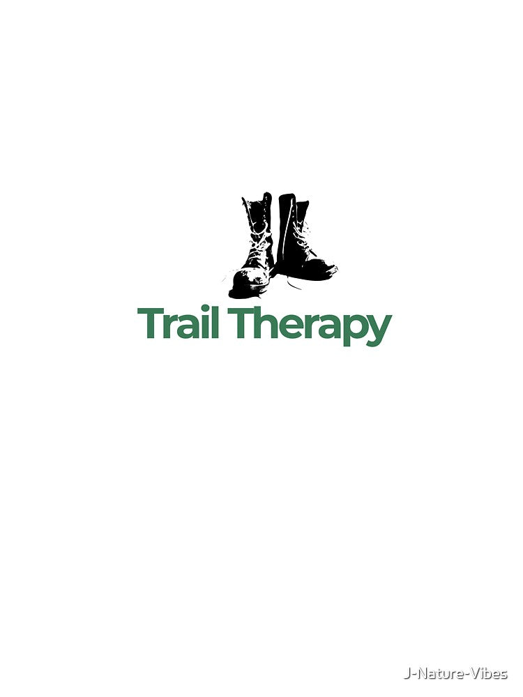 Trail Therapy – Hiking Lifestyle Typography by J-Nature-Vibes