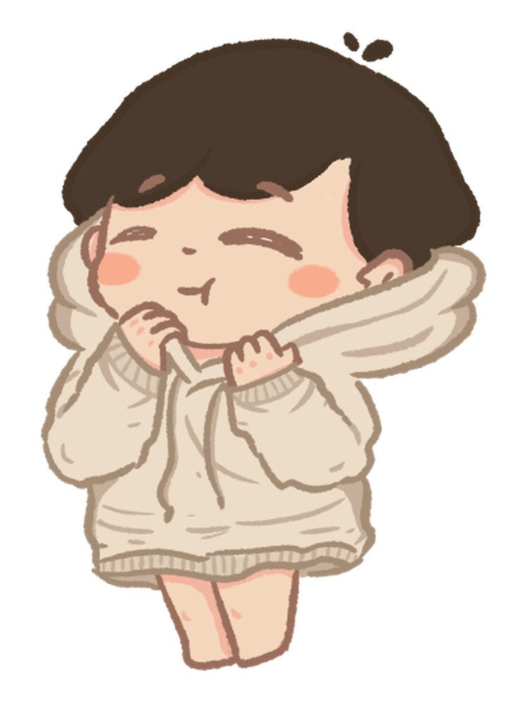 Cozy Boyfriends Hoodie Cute Chibi Character by Cosytalesart
