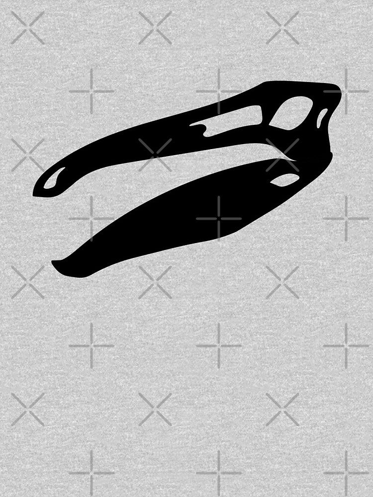 Deinocheirus skull - black by Skeleton Crew