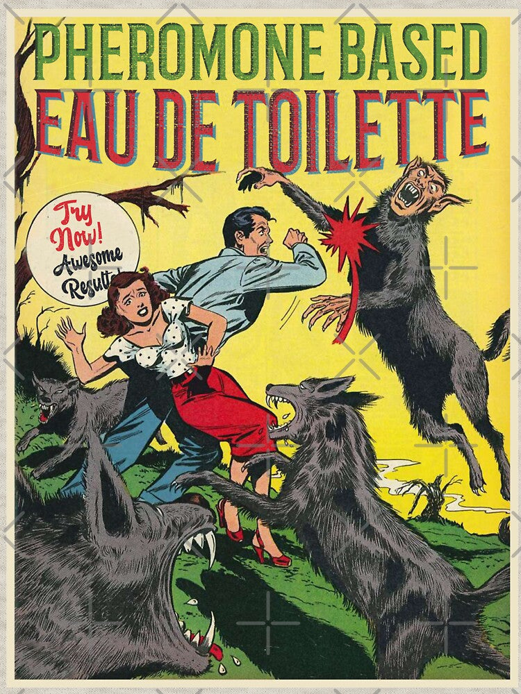 Vintage Hell Pheromone Eau de Toilette Retro Horror Poster Wolf Gift by TheAplus