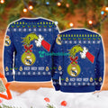 Real Madrid Grinch Hand Ugly Christmas Sweater 3D