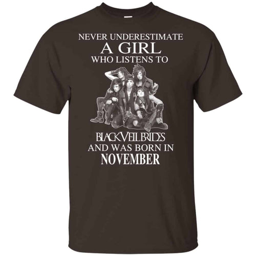 A Girl Who Listens To Black Veil Brides And Was Born In November T-Shirts, Hoodie, Tank