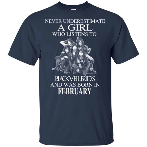 A Girl Who Listens To Black Veil Brides And Was Born In February T-Shirts, Hoodie, Tank