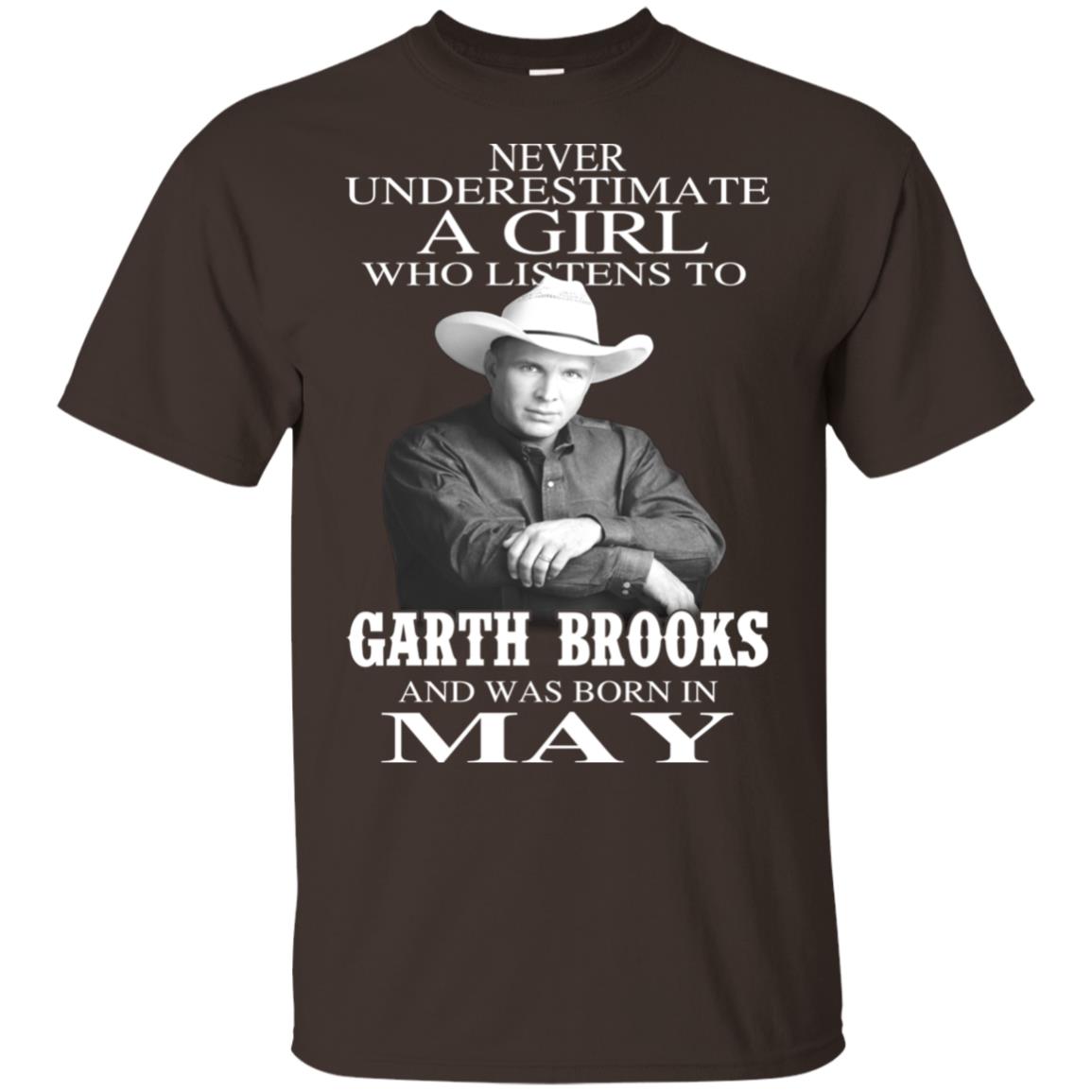 A Girl Who Listens To Garth Brooks And Was Born In May T-Shirts, Hoodie, Tank