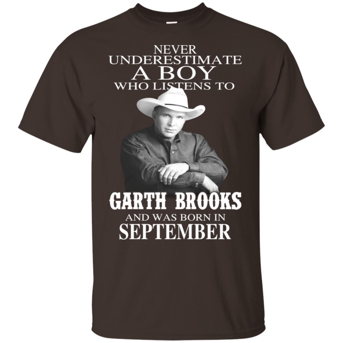 A Boy Who Listens To Garth Brooks And Was Born In September T-Shirts, Hoodie, Tank