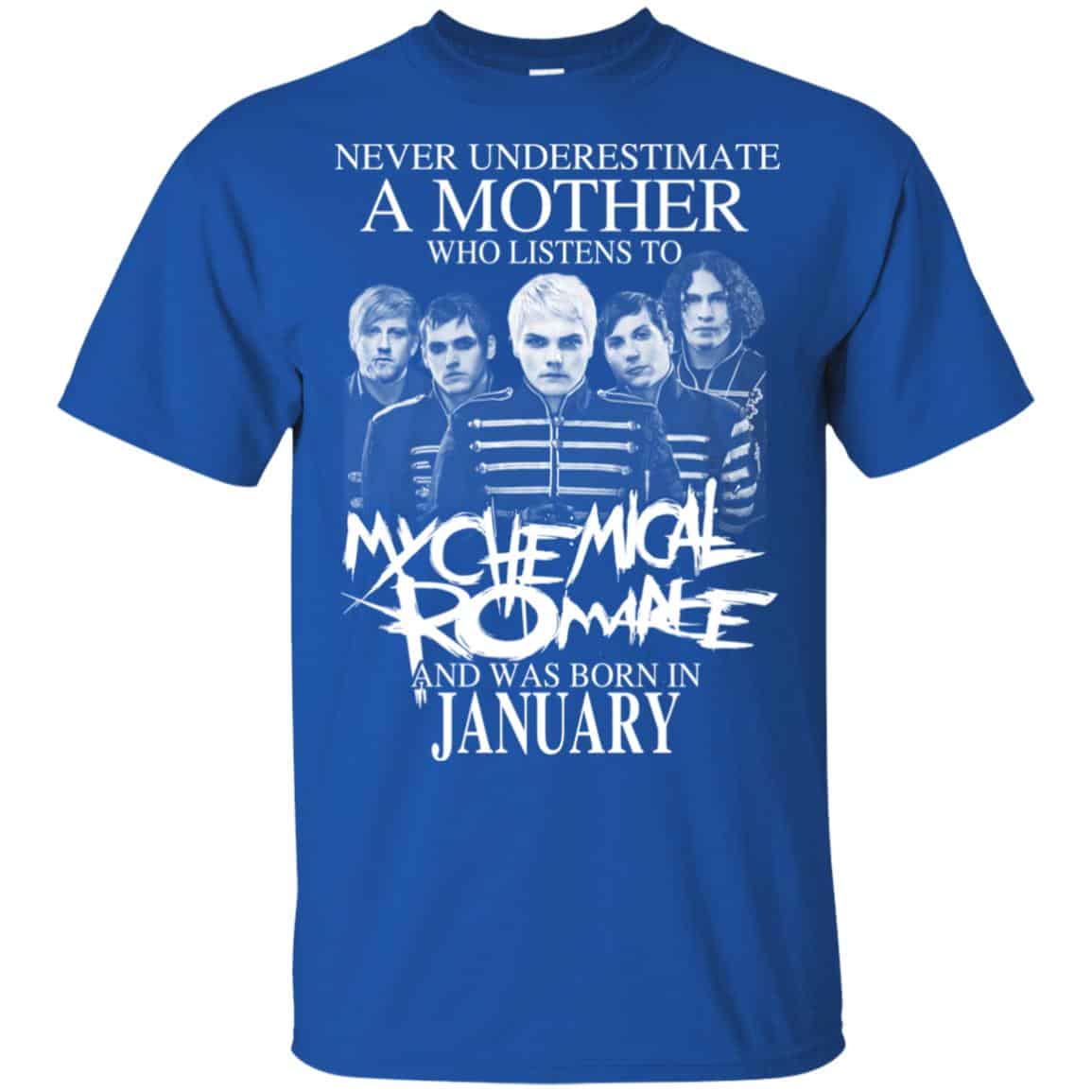A Mother Who Listens To My Chemical Romance And Was Born In January T-Shirts, Hoodie, Tank
