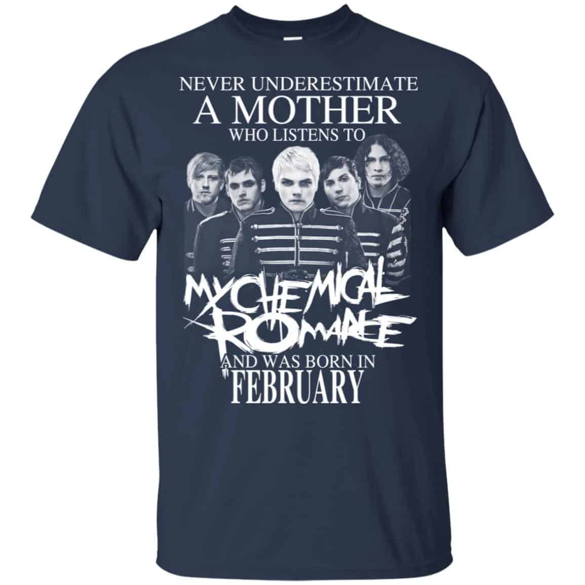 A Mother Who Listens To My Chemical Romance And Was Born In February T-Shirts, Hoodie, Tank