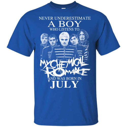 A Boy Who Listens To My Chemical Romance And Was Born In July T-Shirts, Hoodie, Tank