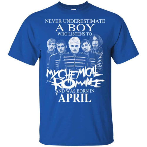 A Boy Who Listens To My Chemical Romance And Was Born In April T-Shirts, Hoodie, Tank