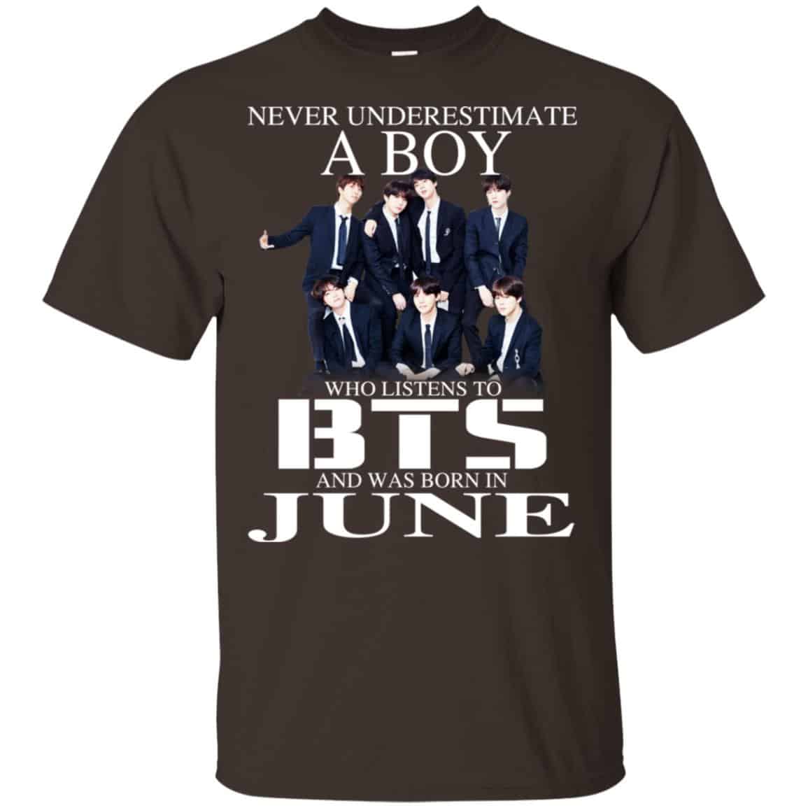 A Boy Who Listens To BTS And Was Born In June T-Shirts, Hoodie, Tank