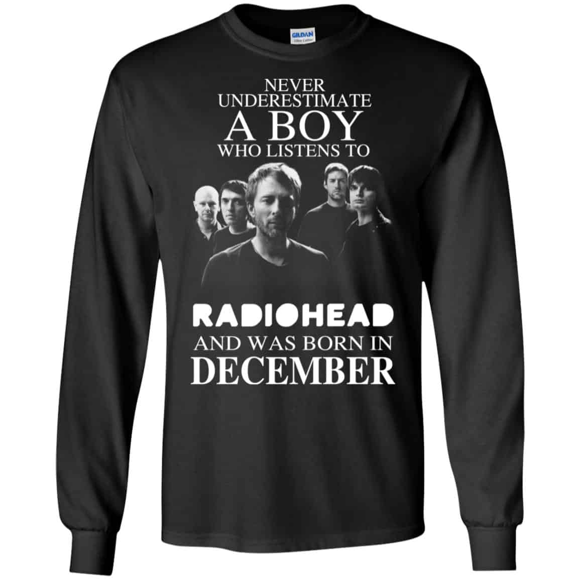 A Boy Who Listens To Radiohead And Was Born In December T-Shirts, Hoodie, Tank