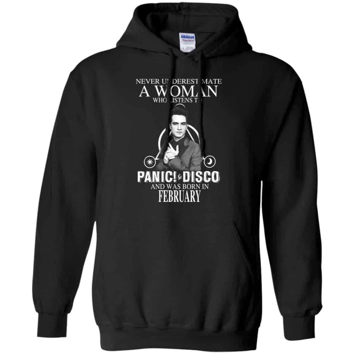 A Woman Who Listens To Panic at the Disco And Was Born In February T-Shirts, Hoodie, Tank