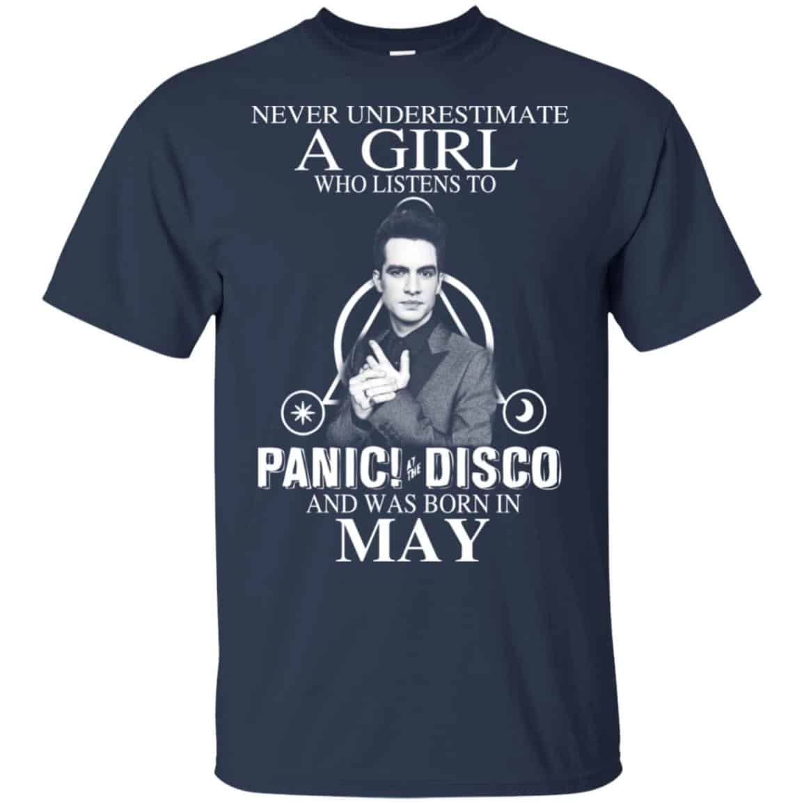 A Girl Who Listens To Panic at the Disco And Was Born In May T-Shirts, Hoodie, Tank