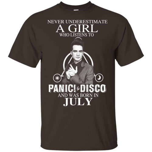 A Girl Who Listens To Panic at the Disco And Was Born In July T-Shirts, Hoodie, Tank
