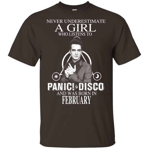A Girl Who Listens To Panic at the Disco And Was Born In February T-Shirts, Hoodie, Tank